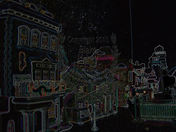 Department 56 Christmas Village Digital Art