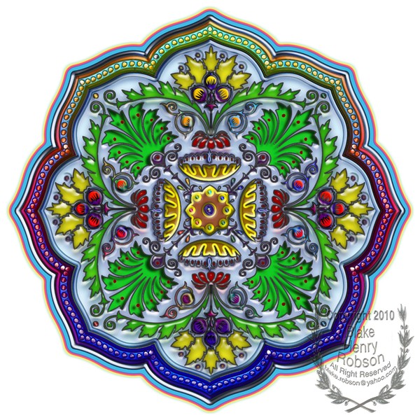 Floral Sunflower Shape Design