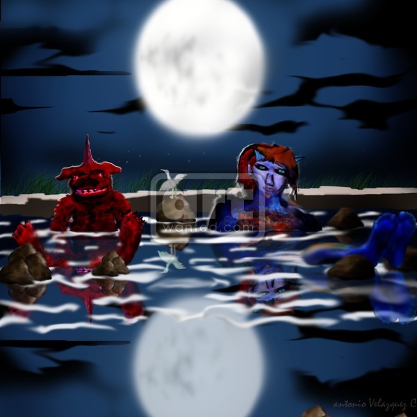 Onsen ?? aka-oni