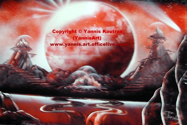 YannisArt- Spray paint paintings (Spray Art) by Ya