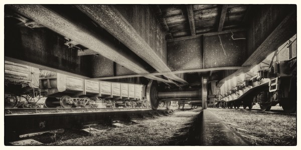 Under the train