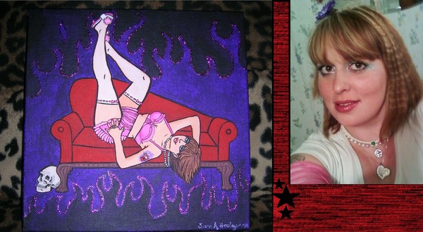 K.P. custom pinup portrait