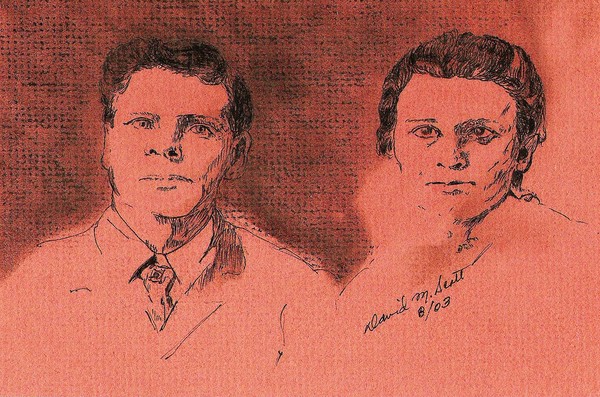 Ink and Carbon Coal reproduction of a 1874 photo p