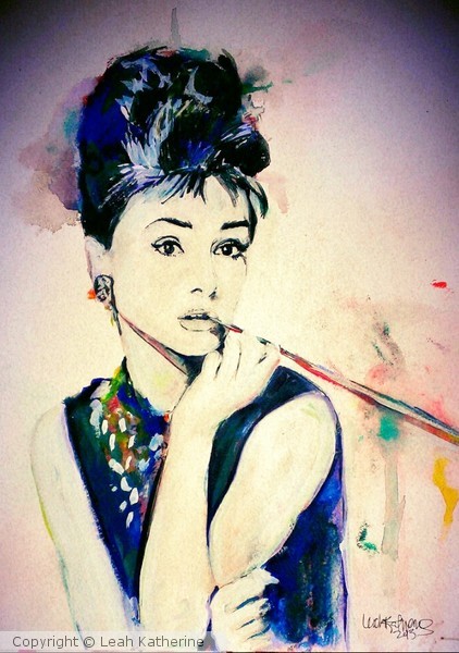 Audrey Hepburn Watercolor