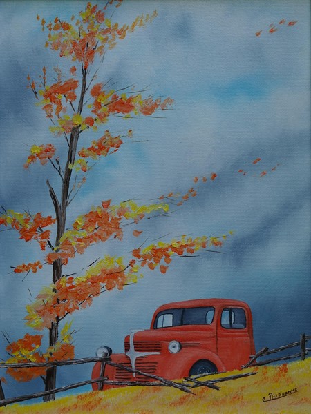 Orange truck