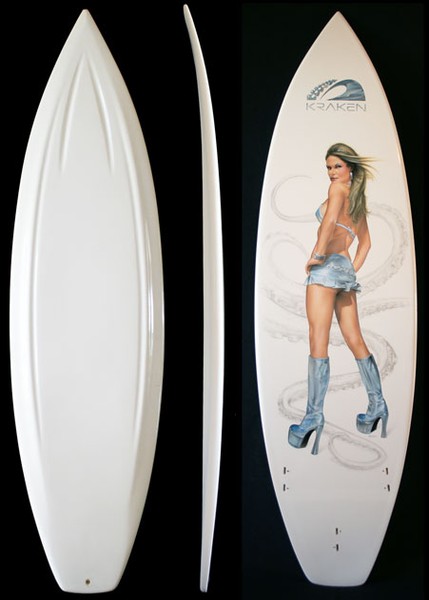 Kraken Surfboard - Felicia Fontaine - original