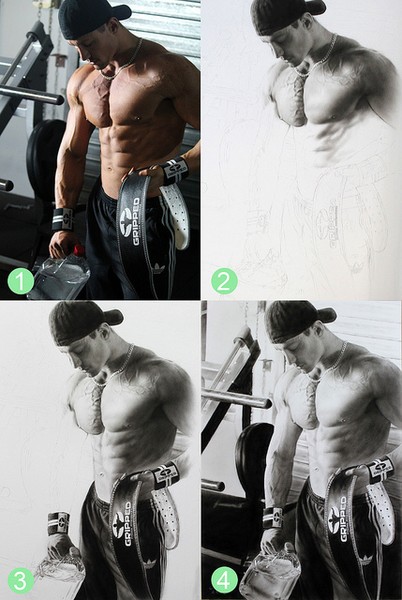 Custom Hand Drawn Charcoal Portrait