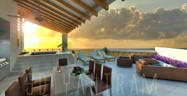 diseño interior del patio