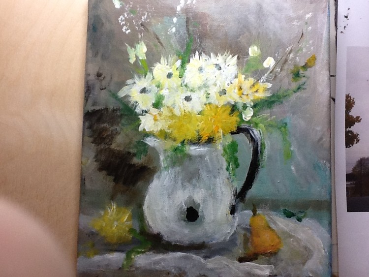 Flowers in pitcher