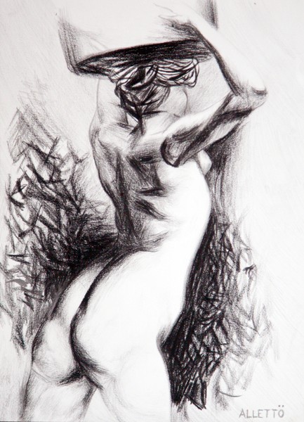 Woman with basket (from Guttuso)
