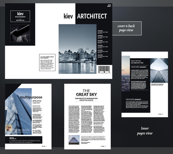 Magazine layout design