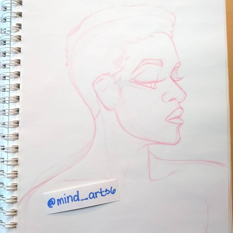 Portrait sketch of Shameless Mya