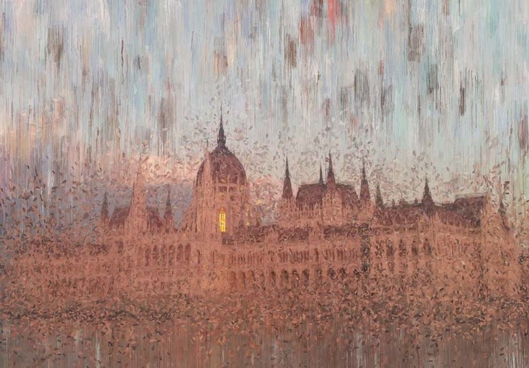 Budapest Parliament at Sunset