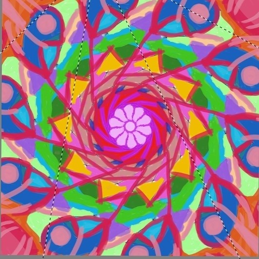 colourful Mandela