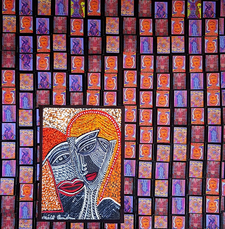 mixed media art mirit ben nun modern artwork israel