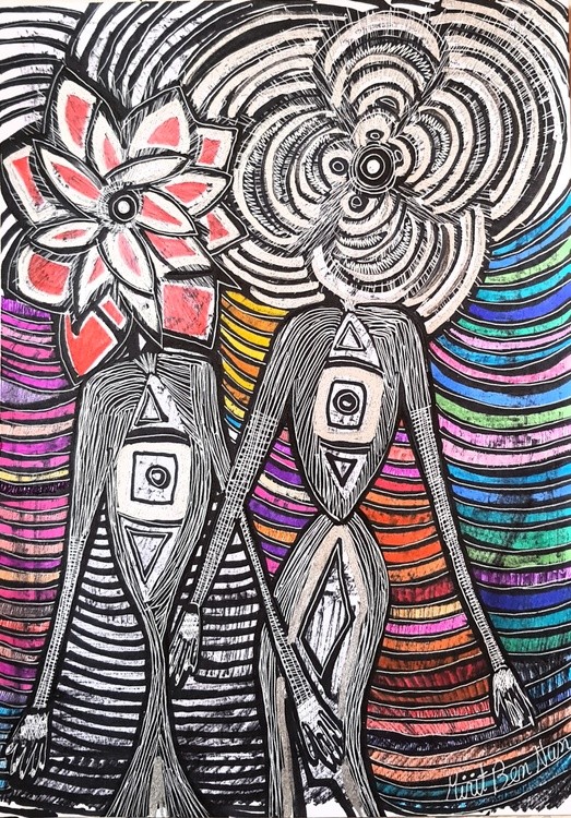 flower painting mirit ben-nun israeli modern artist 