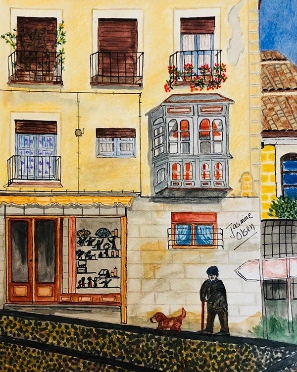 Old Man and a dog