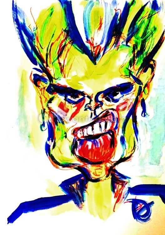 Billy Idol Caricature