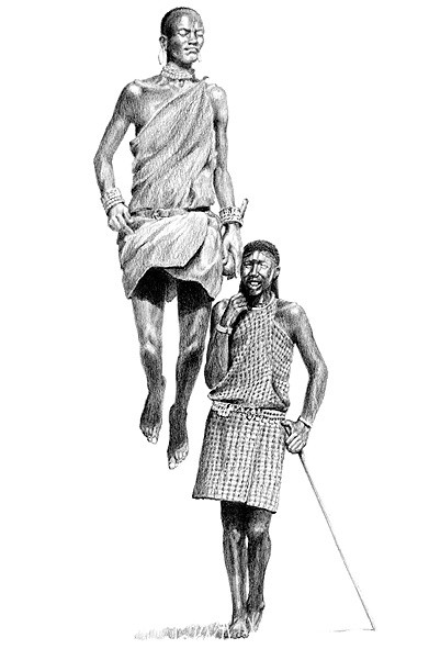 masai  moran art pencil