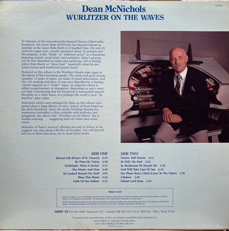Dean McNichols - Album Side 2 - Details