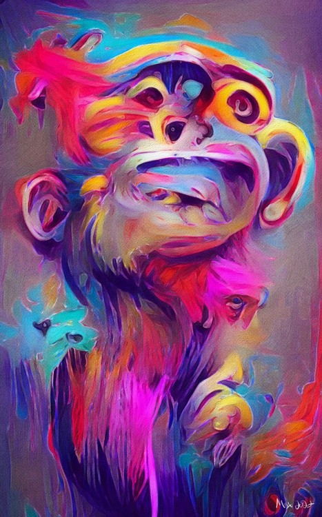 Monkey NFT Art