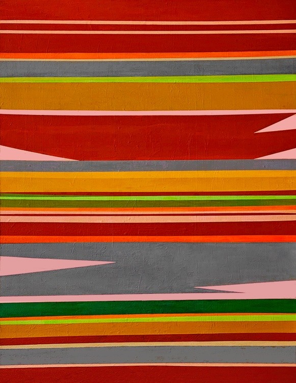 Vanessa Ryan - Prism Series - Canyon Sunset - Acrylic on Canvas - 48x36x1