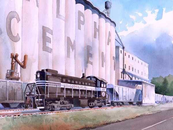 Lehigh & New England ALCO S2 #611 at Alpha Cement
