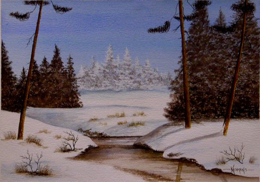 Frozen Creek in Winter