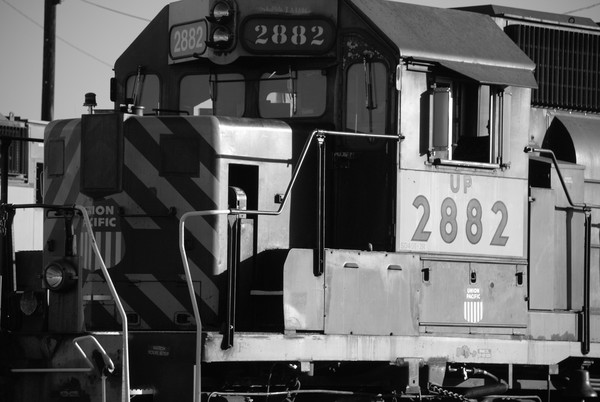 Old Locomotive- Black and White