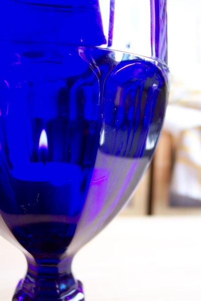 Beauty of Blue Glass