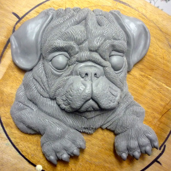Pug Puppy close up