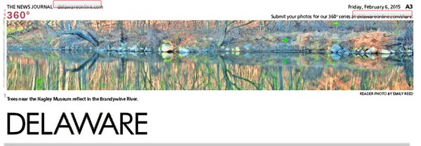 218th News Journal Panorama-Hagley Reflections