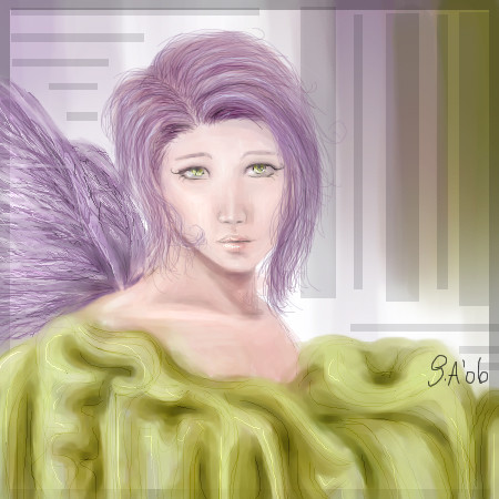 violet and green