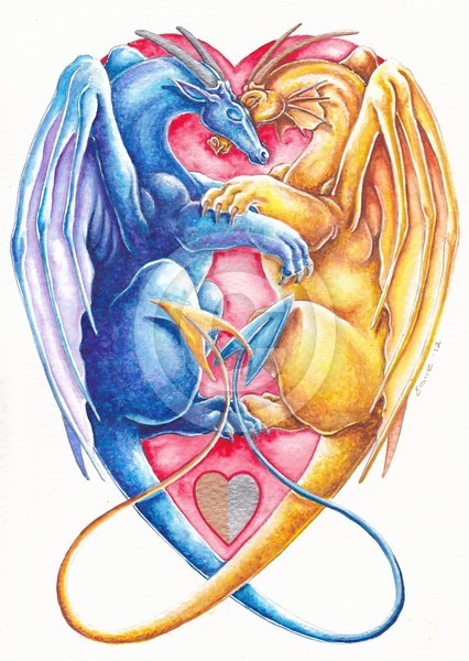 Valentine dragons