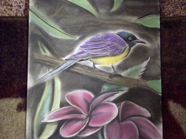 bird/flowers