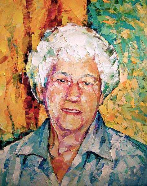 Portrait of old lady