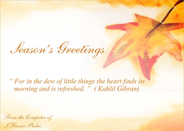 Seasons Greetings