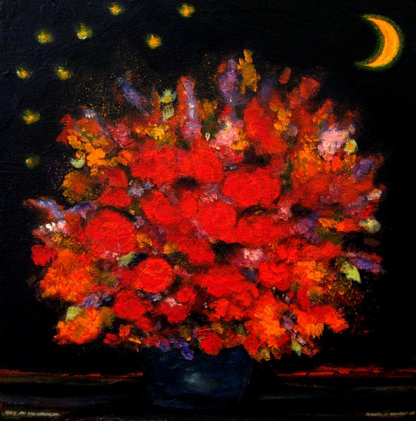 Bouquet in a starry night.