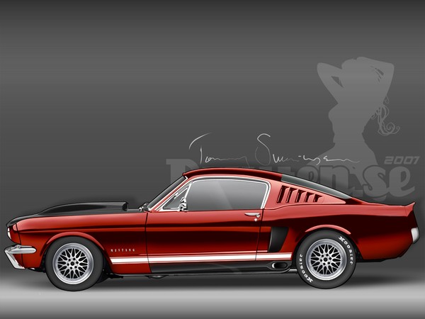 Red Revisited Mustang '65