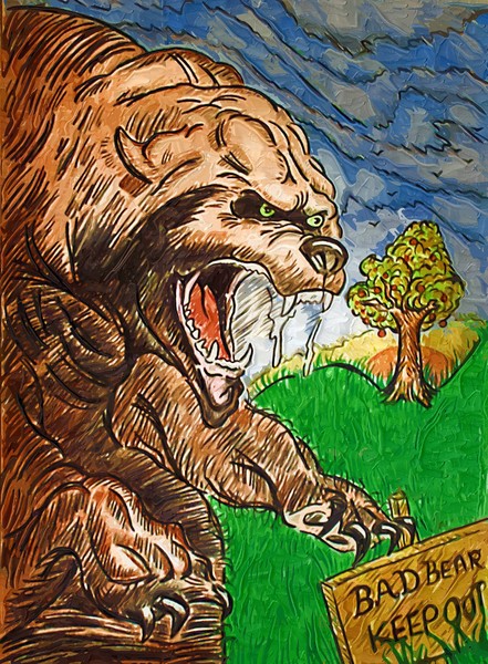 BAD BEAR KEEP OUT
