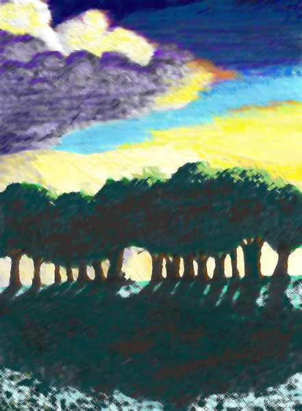 Solitude #1 (angled strokes)