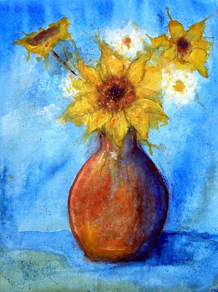 Sunflowers in Vase II