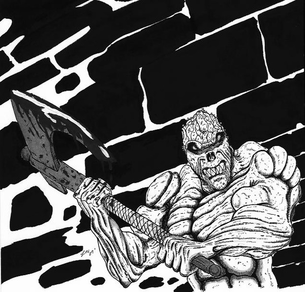 Tyrian Axe with Blood and Detail