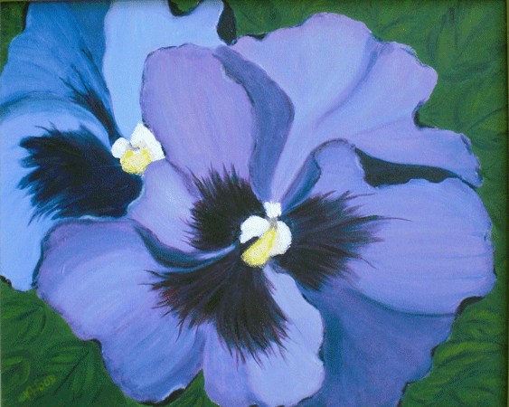 Purple Pansies 8x10 Print