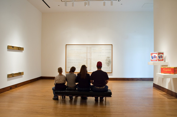Family in museum