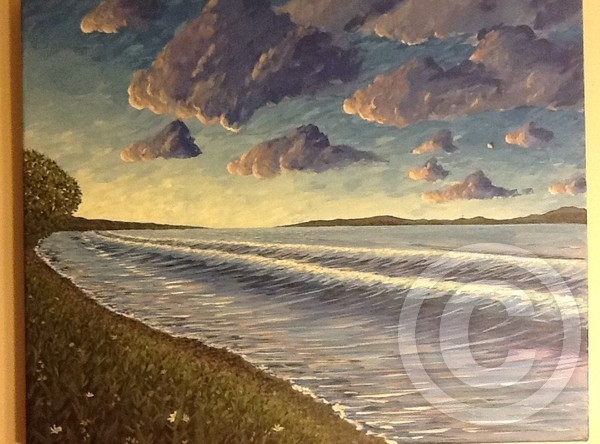 Lavender Waves  -16 x 20 inches