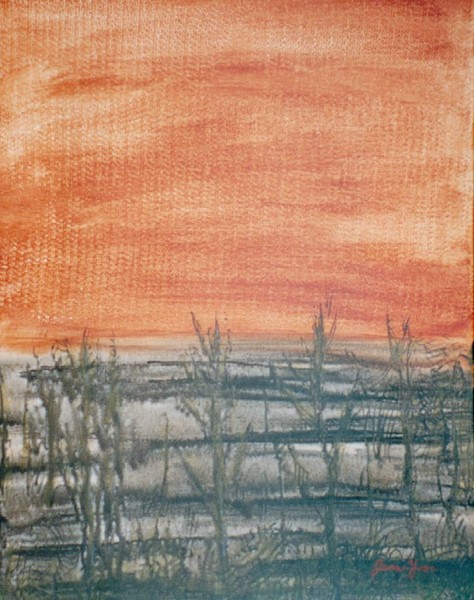 F-21 The end of a beautiful day SOLD-VENDU