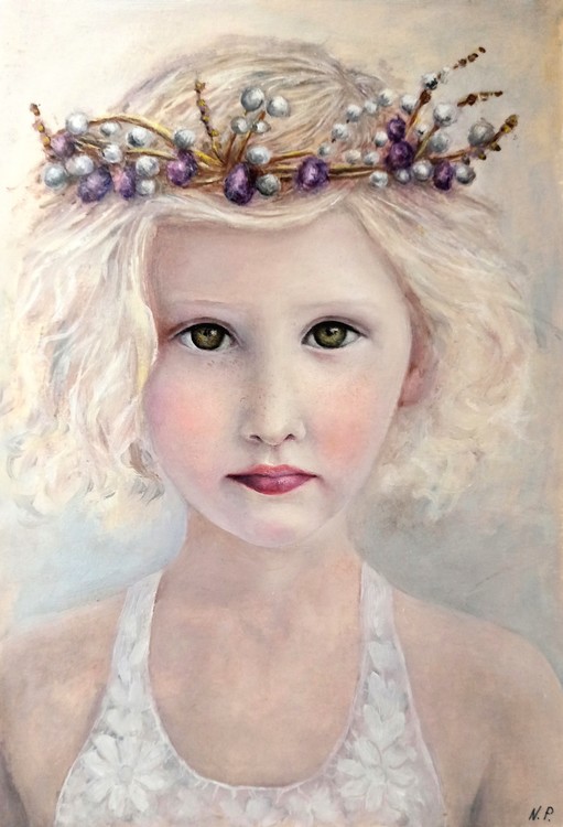 Girl with green eyes