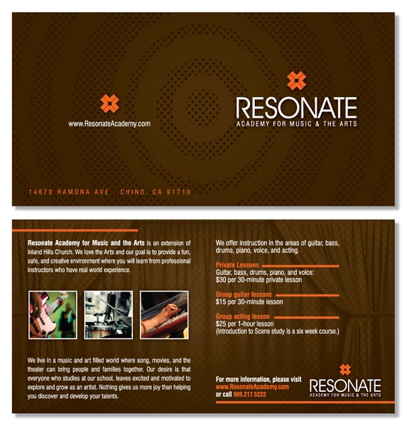 Resonate: Academy for Music & the Arts Brochure