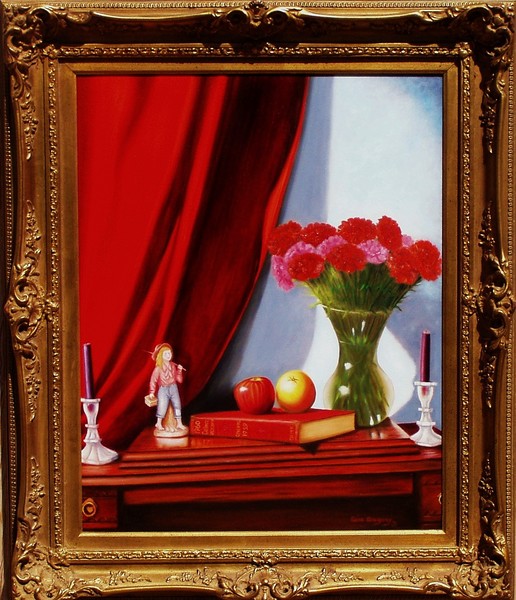 Sewing carnations